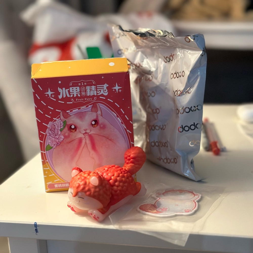 Dodowo Fruit Fairies Animals Blind Box Series Lychee Tiger -scented